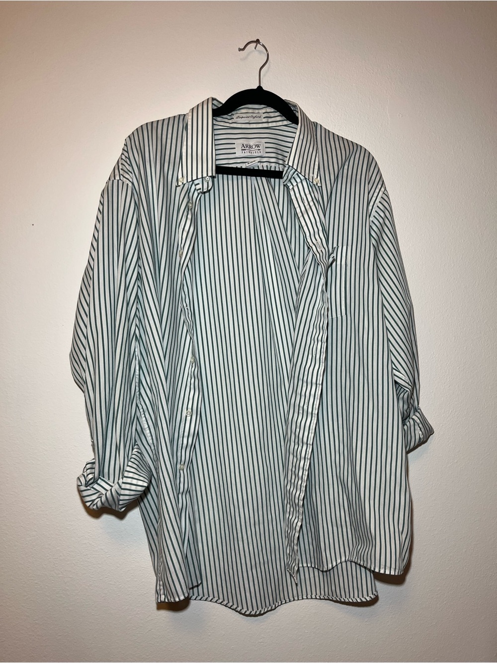 Arrow Fairfield Men’s Pinpoint Oxford Striped Button-Up Shirt